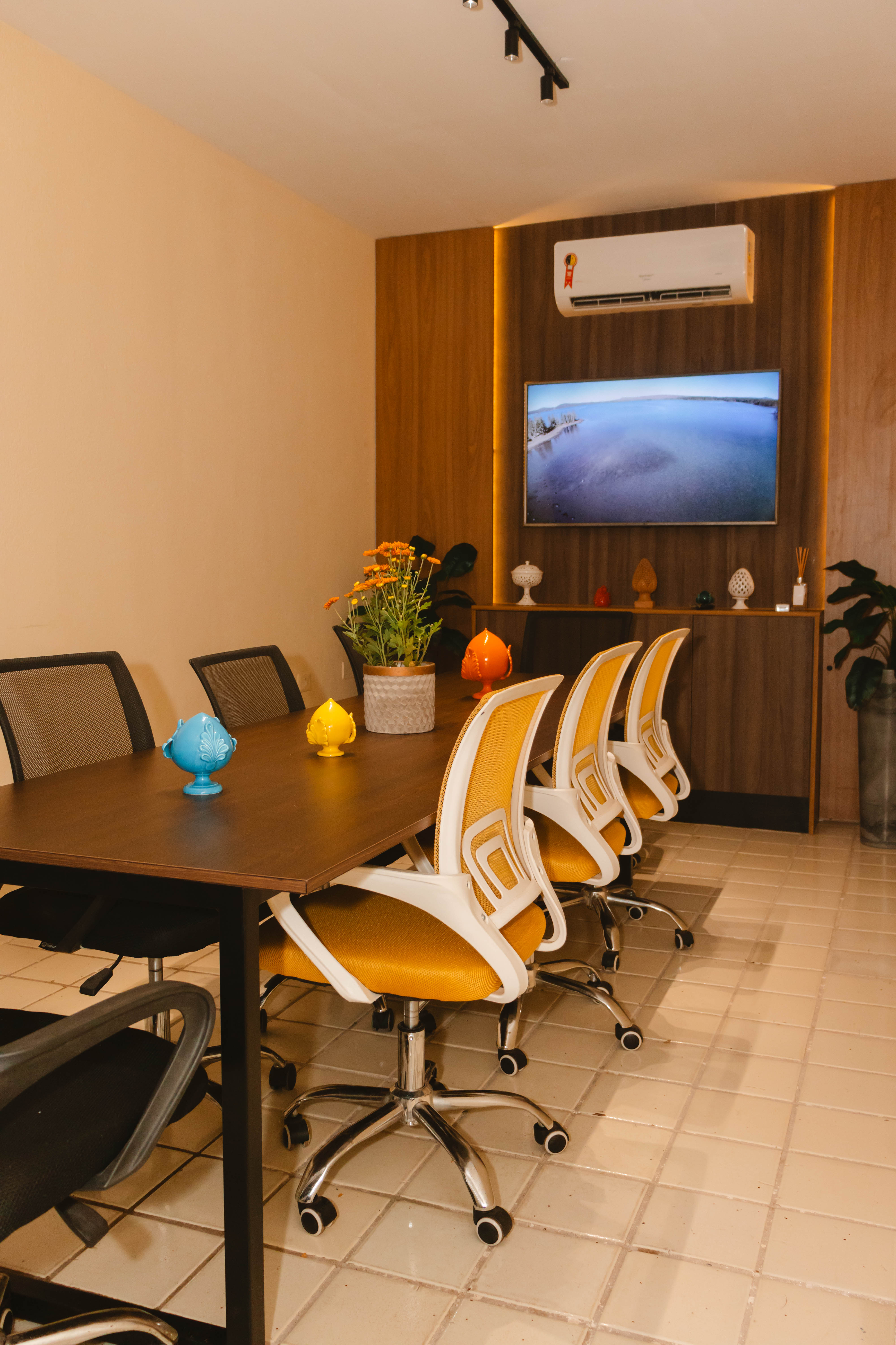 Sala Executiva preparada para uma reunião